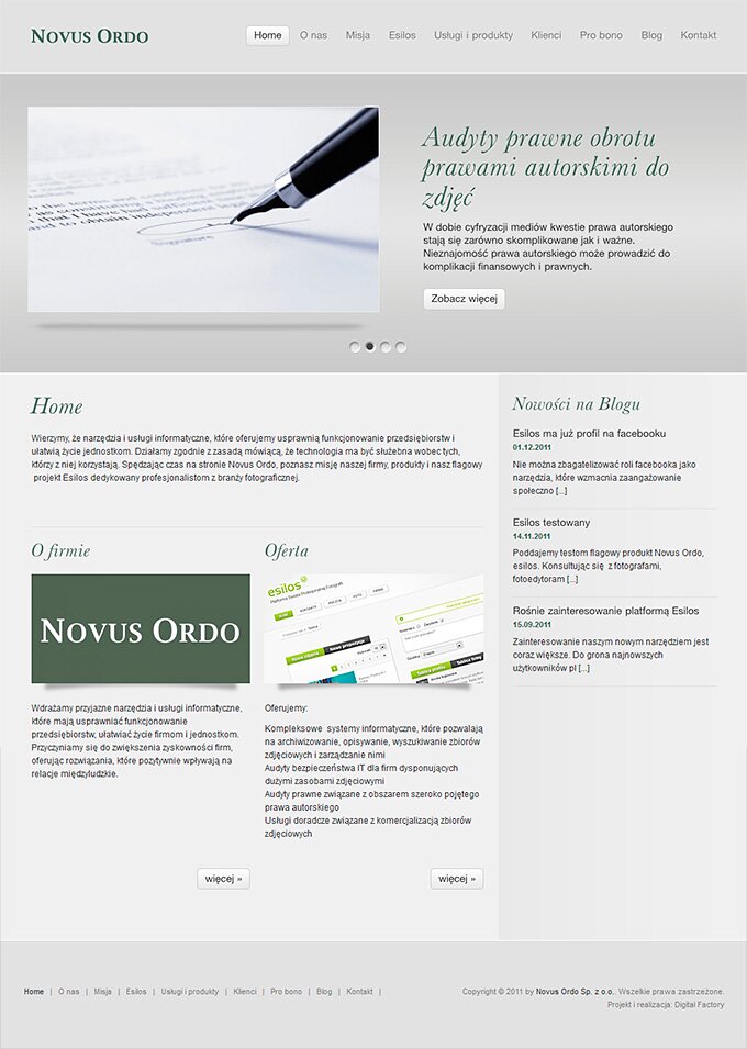 Novus Ordo - strona www